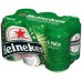 Heineken Sixpack 33CL  Blik